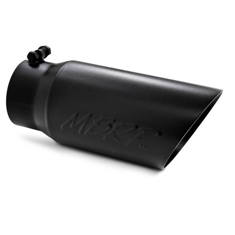 MBRP - Tip; 5in. O.D.; Dual Wall Angled; 4in. inlet 12in. Length; Black Coated. - T5053BLK - MST Motorsports