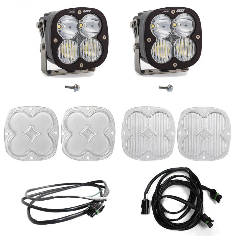 Baja Designs - Baja Designs 2021+ Ford Bronco A Piller Light Kit XL80 D/C w/Upfitter - 447751UP - MST Motorsports