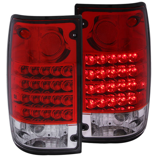 ANZO - Tail Light Assembly; Red/Clear Lens; Pair; - 311043 - MST Motorsports