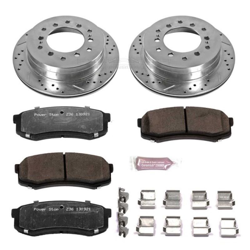 PowerStop - Power Stop 03-09 Lexus GX470 Rear Z36 Truck & Tow Brake Kit - K2405-36 - MST Motorsports