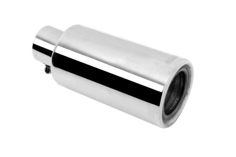 Gibson Performance Exhaust - Stainless Rolled Edge Angle Muffler Quiet Tip, Clamp-On - 500659 - MST Motorsports