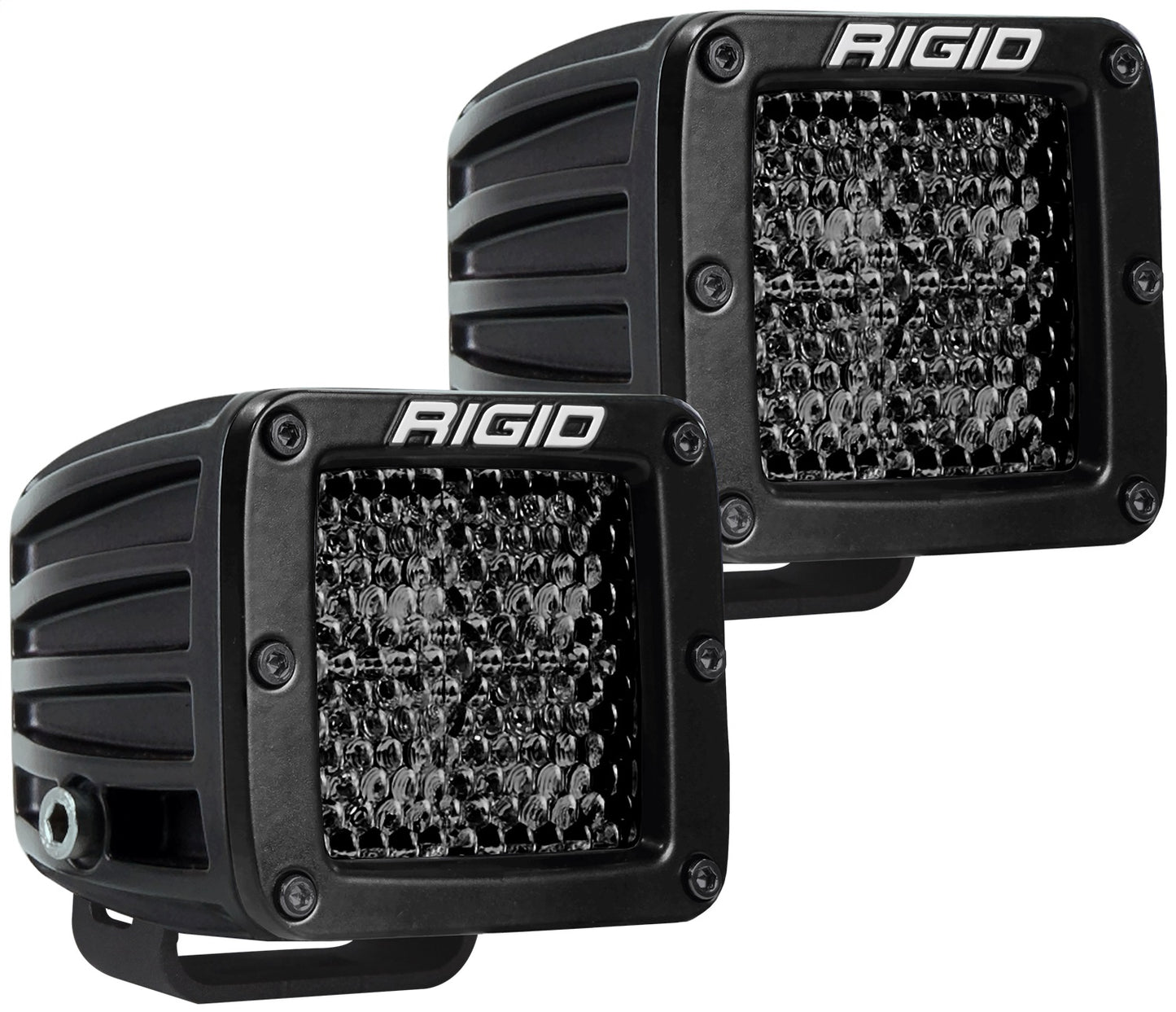 RIGID Industries - RIGID D-Series PRO Midnight Edition, Spot Diffused, Surface Mount, Pair - 202513BLK - MST Motorsports