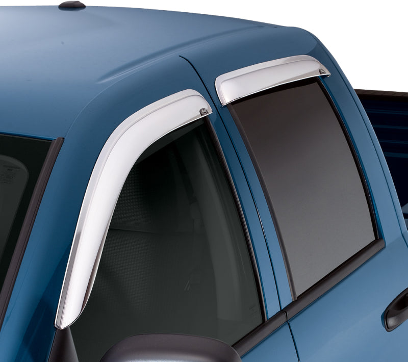 AVS - AVS 19-22 Ford Ranger Crew Cab Ventvisor Outside Mount Window Deflectors 4pc - Chrome - 684387 - MST Motorsports