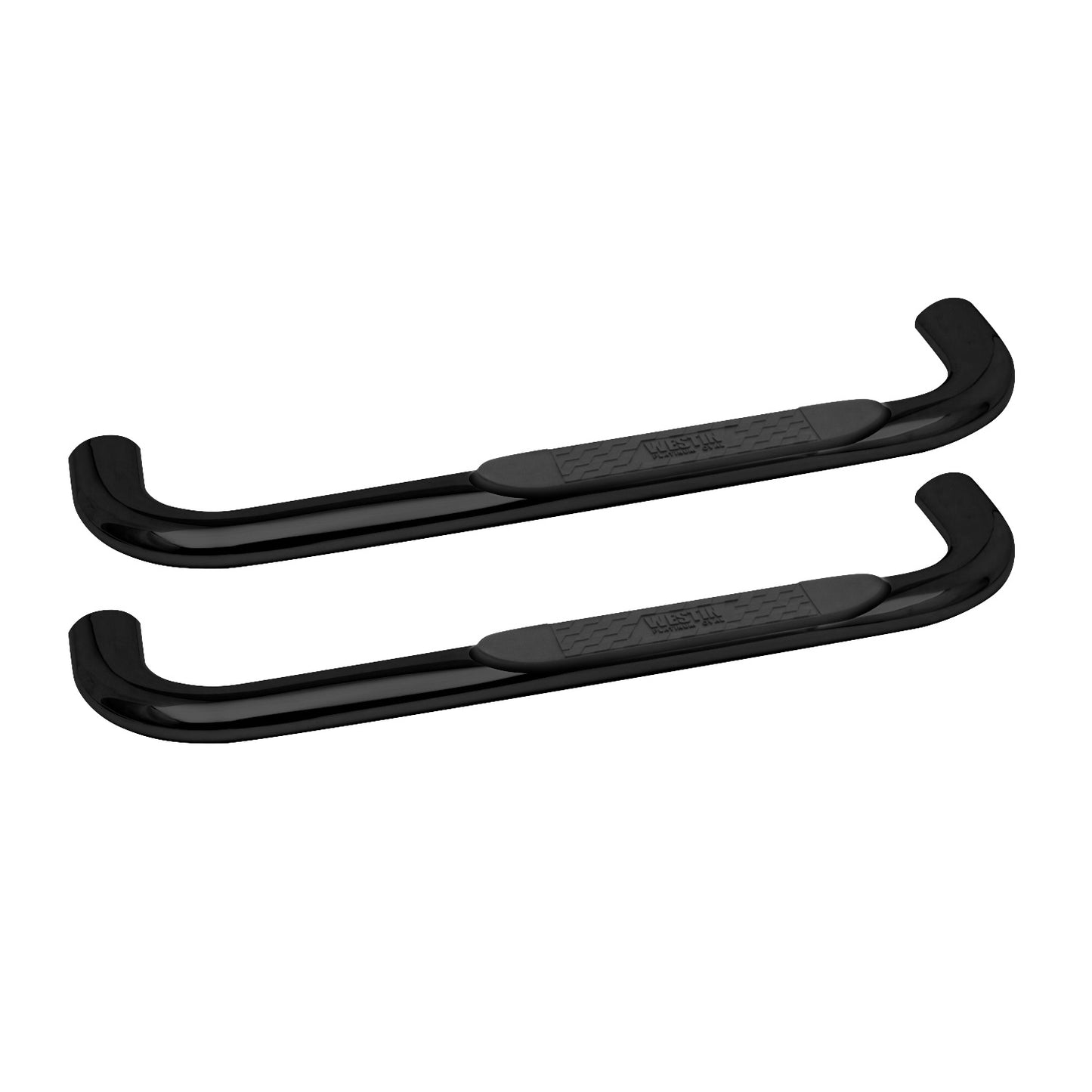 Westin - Platinum 4 Oval Nerf Step Bars; Black; Steel; Mount Kit Included; Body Mount; - 21-2325 - MST Motorsports