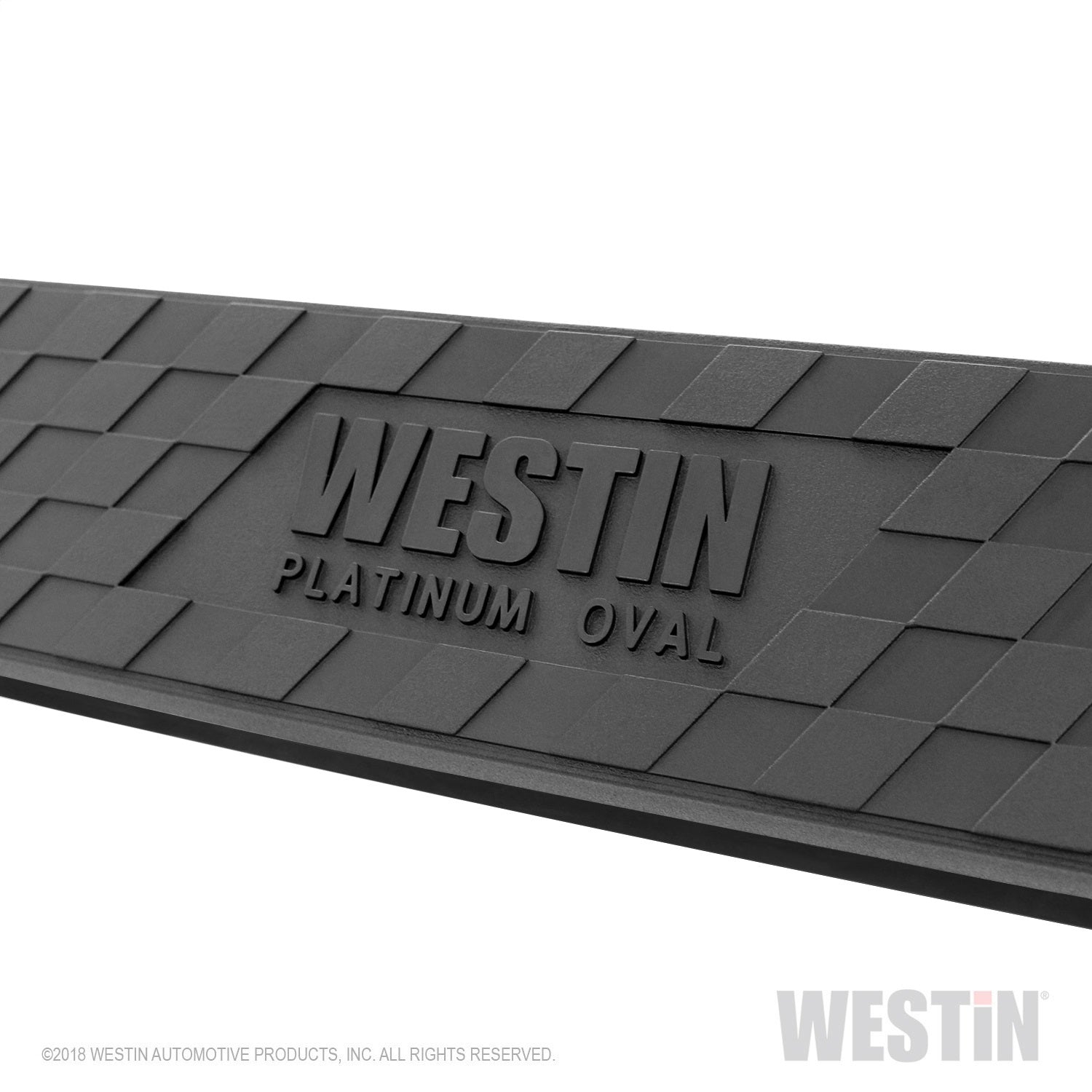 Westin - Platinum 4 Oval Nerf Step Bars; Black; Steel; Mount Kit Included; Rocker Mount; - 21-4085 - MST Motorsports