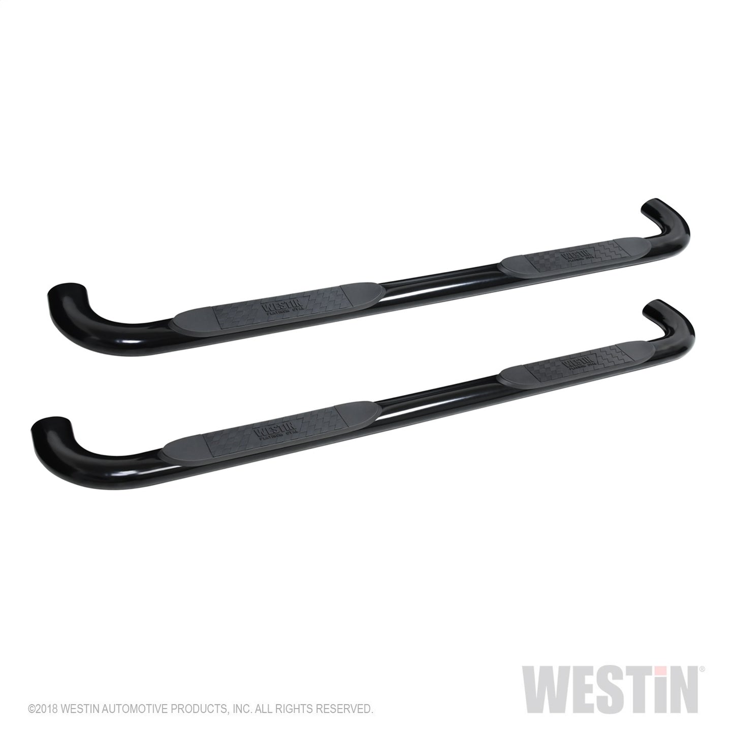 Westin - Platinum 4 Oval Nerf Step Bars; Black; - 21-4135 - MST Motorsports