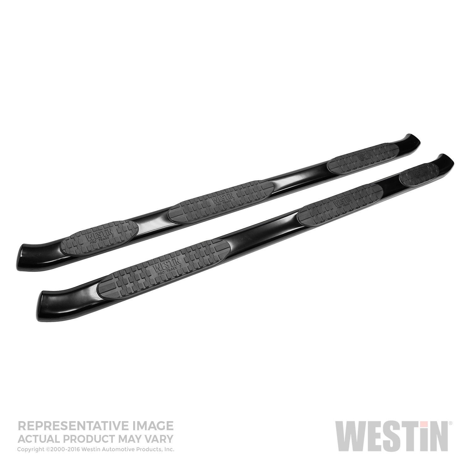 Westin - PRO TRAXX 5 Oval Wheel to Wheel Nerf Step Bars; Black; w/Mount Kit; - 21-534235 - MST Motorsports