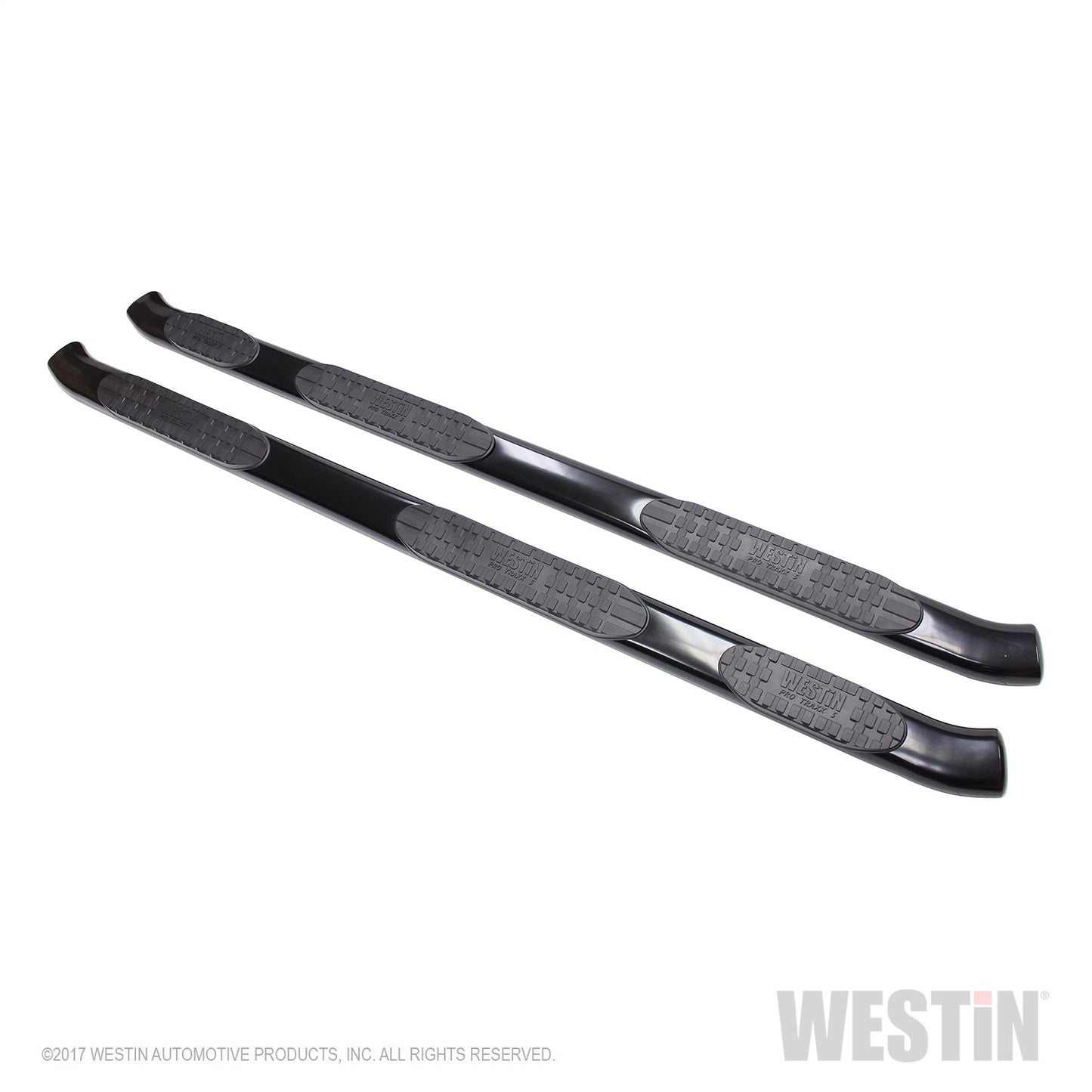 Westin - PRO TRAXX 5 Oval Wheel to Wheel Nerf Step Bars; Black; w/Mount Kit; - 21-534655 - MST Motorsports