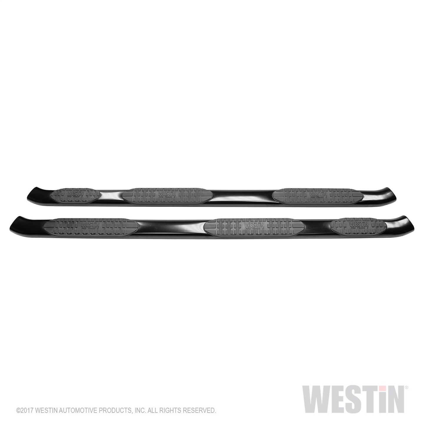 Westin - PRO TRAXX 5 Oval Wheel to Wheel Nerf Step Bars; Black; w/Mount Kit; - 21-534655 - MST Motorsports