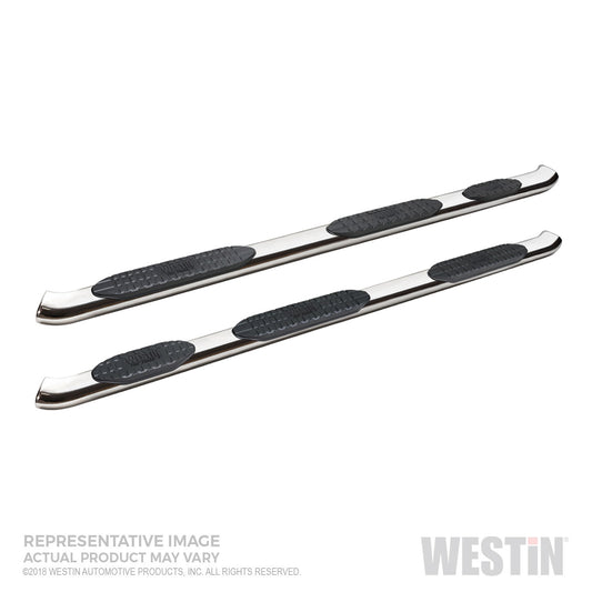 Westin - PRO TRAXX 5 Oval Wheel to Wheel Nerf Step Bars; Stainless Steel; w/Mount Kit; - 21-534680 - MST Motorsports