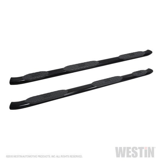 Westin - PRO TRAXX 5 Oval Wheel to Wheel Nerf Step Bars; Black; w/Mount Kit; - 21-534685 - MST Motorsports