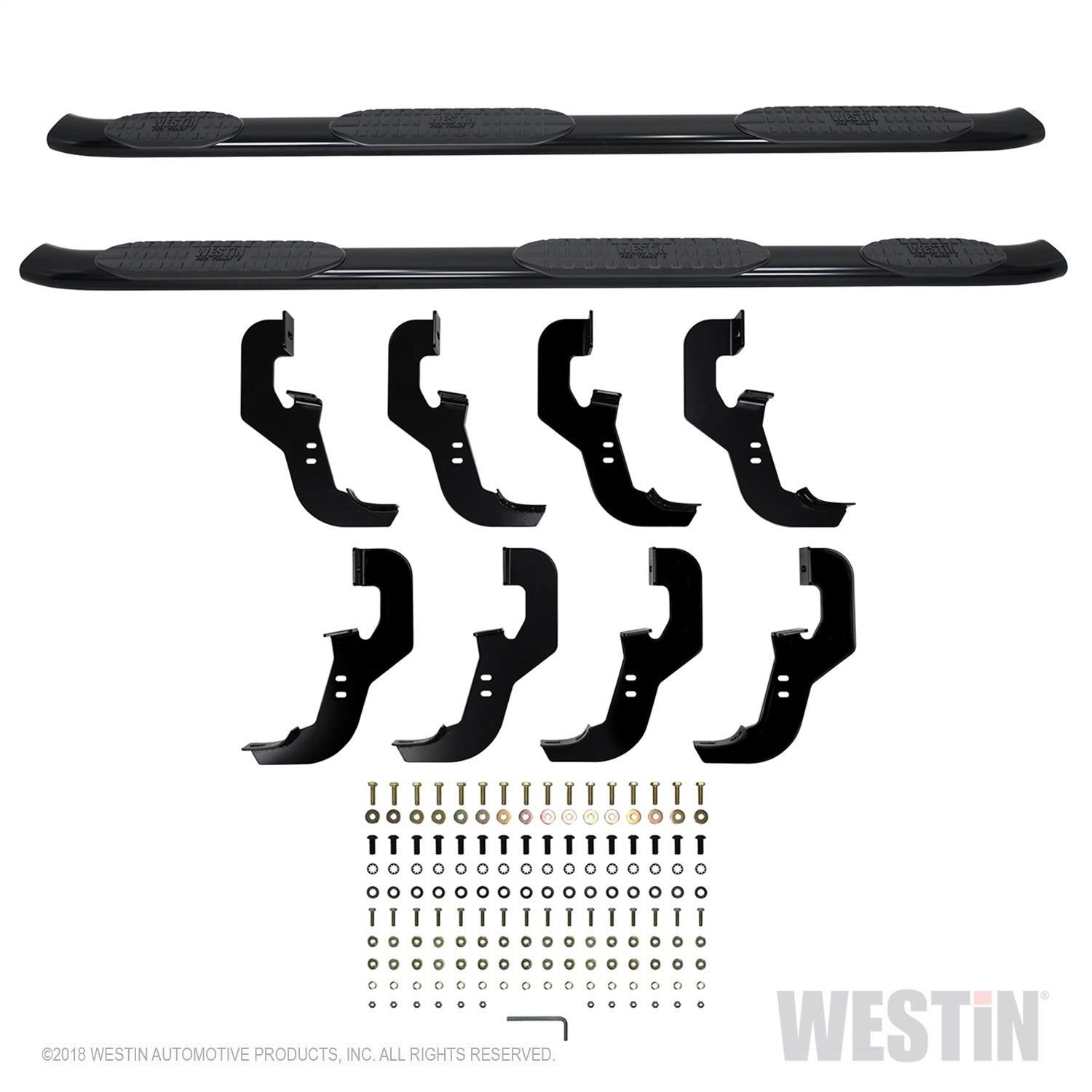 Westin - PRO TRAXX 5 Oval Wheel to Wheel Nerf Step Bars - 21-534695 - MST Motorsports