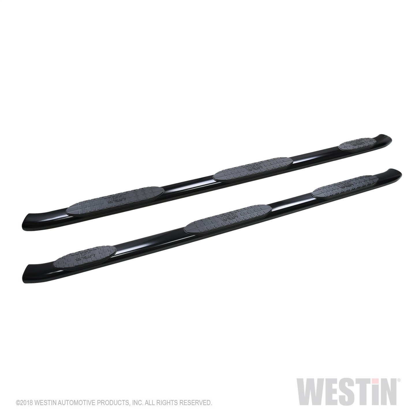 Westin - PRO TRAXX 5 Oval Wheel to Wheel Nerf Step Bars; Black; w/Mount Kit; - 21-534725 - MST Motorsports