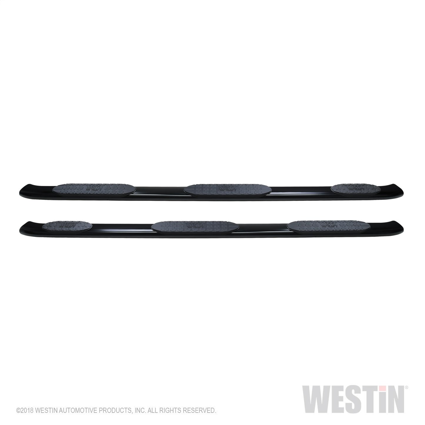 Westin - PRO TRAXX 5 Oval Wheel to Wheel Nerf Step Bars; Black; w/Mount Kit; - 21-534725 - MST Motorsports