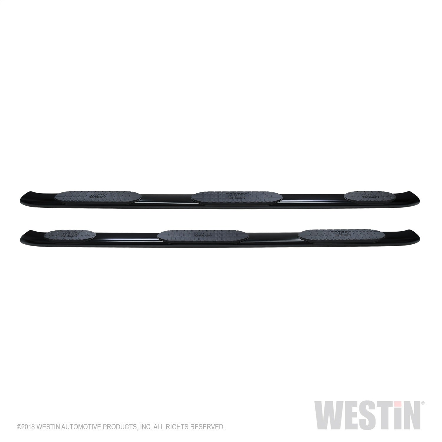 Westin - PRO TRAXX 5 Oval Wheel to Wheel Nerf Step Bars; Black; w/Mount Kit; - 21-534725 - MST Motorsports