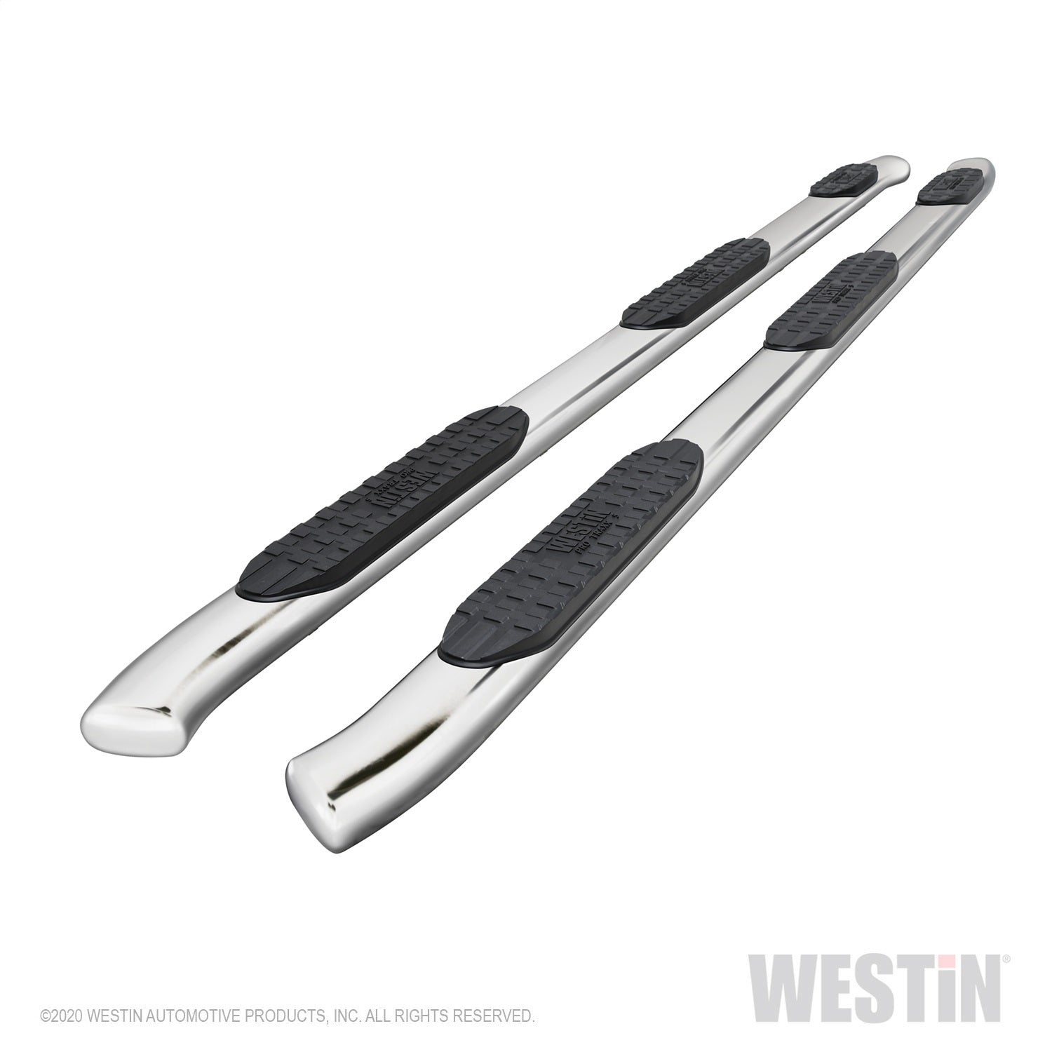 Westin - PRO TRAXX 5 Oval Wheel to Wheel Nerf Step Bars; Stainless Steel; - 21-534760 - MST Motorsports