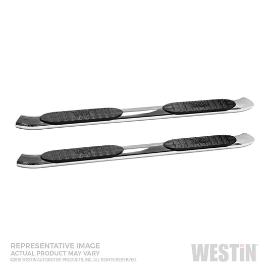 Westin - PRO TRAXX 5 Oval Nerf Step Bars; Mount Kit Included; Polished Stainless Steel; - 21-54130 - MST Motorsports