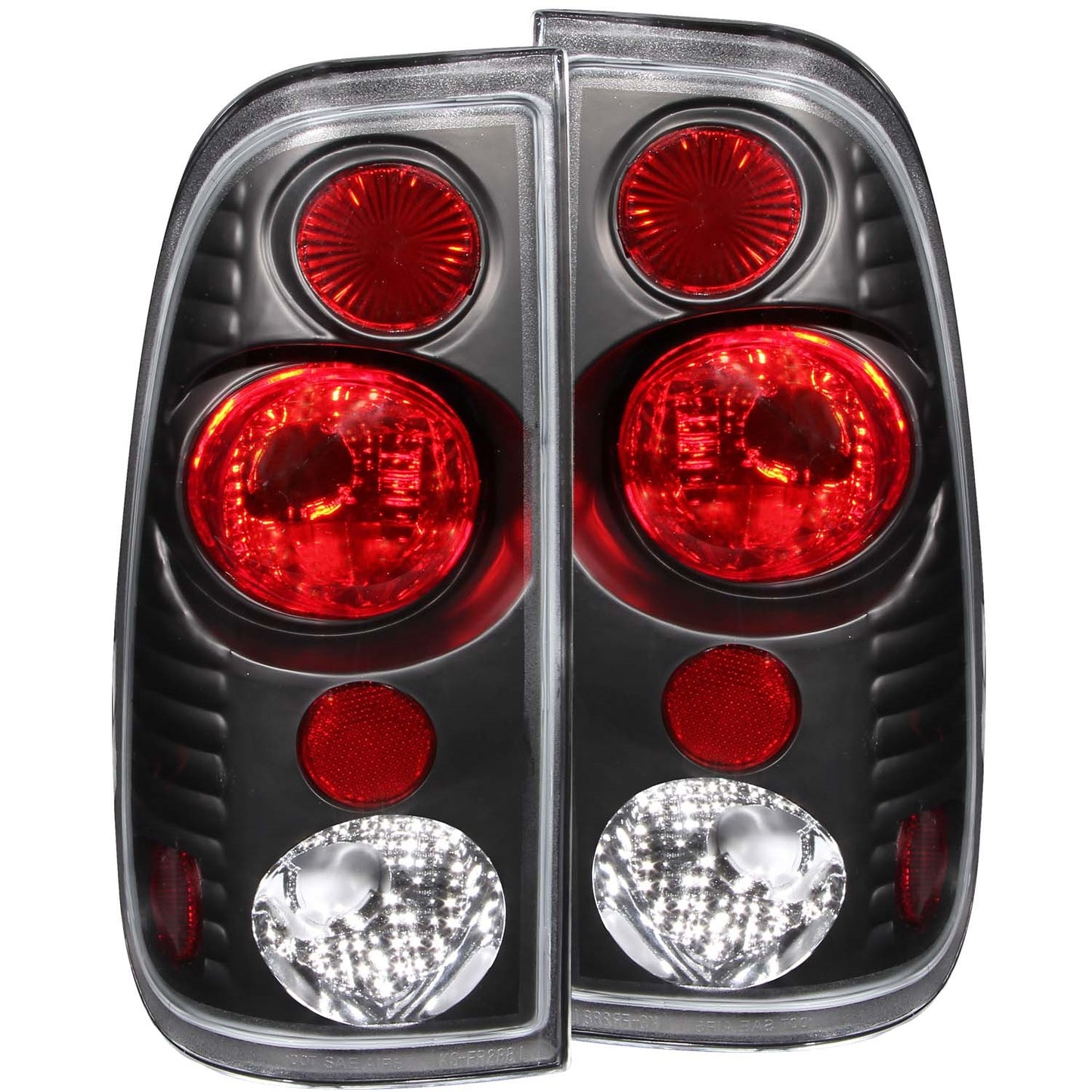 ANZO - Tail Light Assembly; Clear Lens; Black Housing; G2; Pair; - 211065 - MST Motorsports