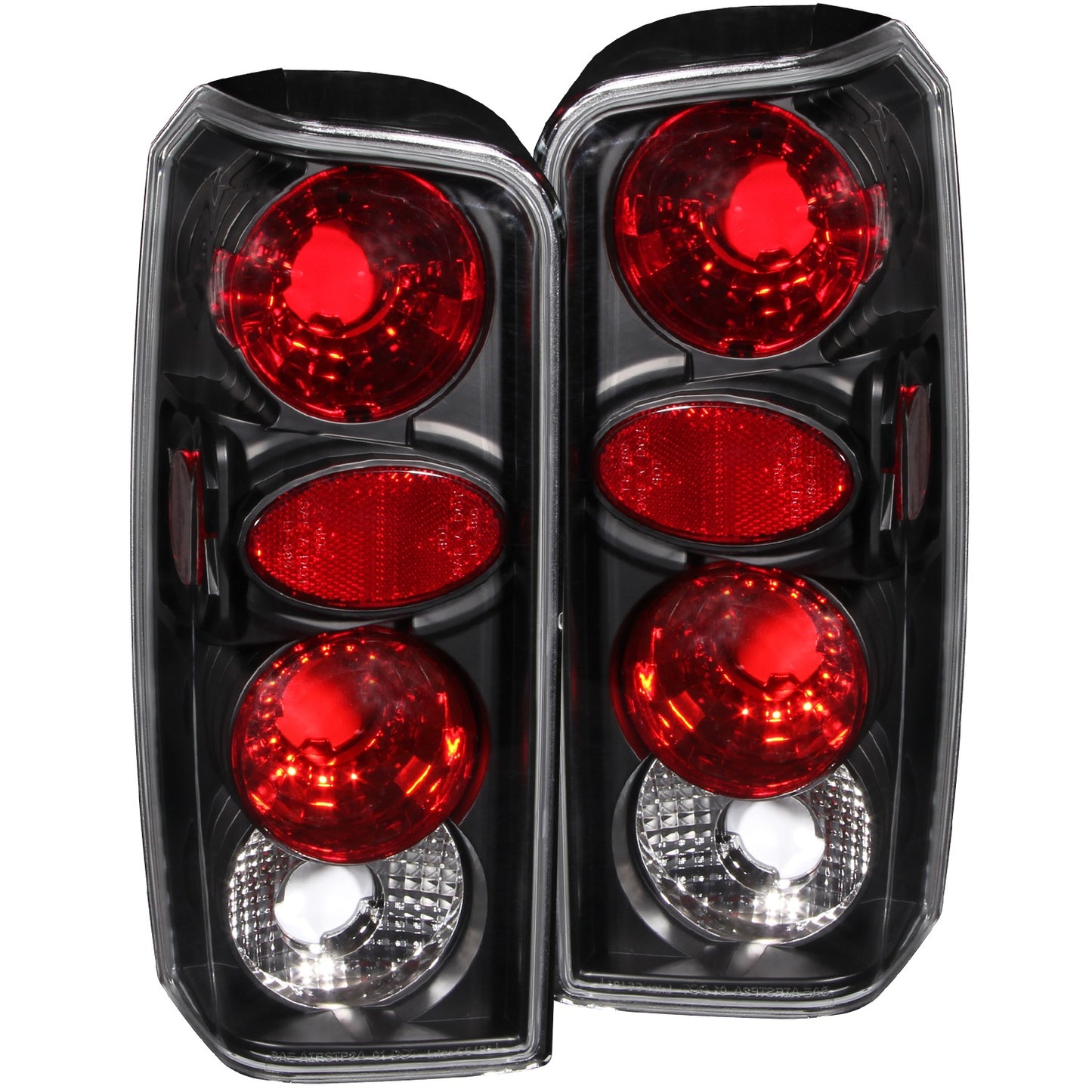 ANZO - Tail Light Assembly; Clear Lens; Black Housing; Pair; - 211103 - MST Motorsports