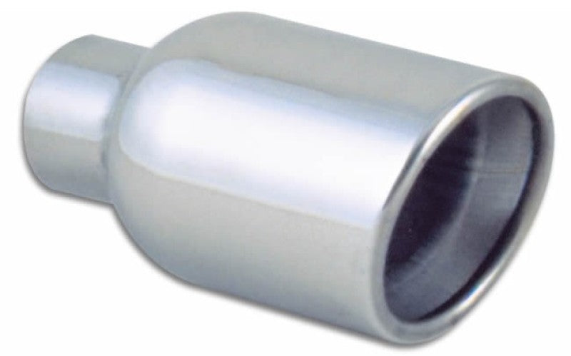 Vibrant - 4.00" Outlet O.D. Stainless Steel Tip (Double Wall, Angle Cut), 3.00" Inlet I.D. - 1343 - MST Motorsports