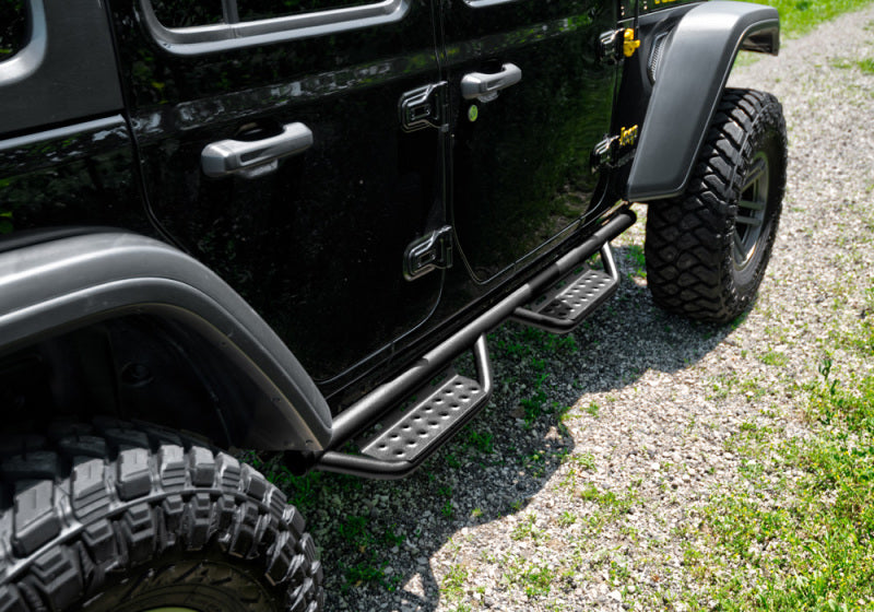 N-Fab - N-Fab RS Nerf Step 07-18 Jeep Wrangler JK 4DR - Full Length - Tex. Black - 507416412 - MST Motorsports