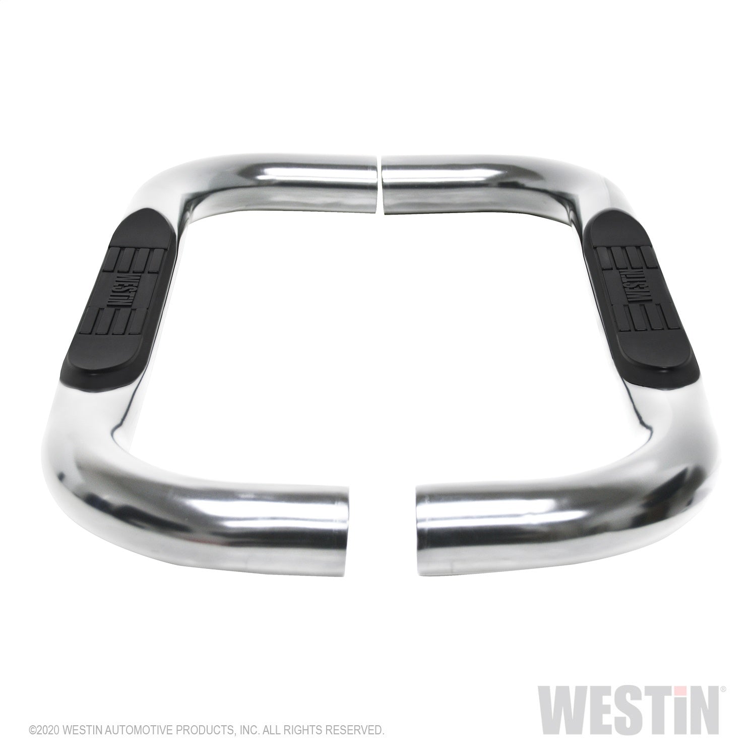 Westin - E-Series 3 Round Nerf Step Bars; Stainless Steel; - 23-4110 - MST Motorsports