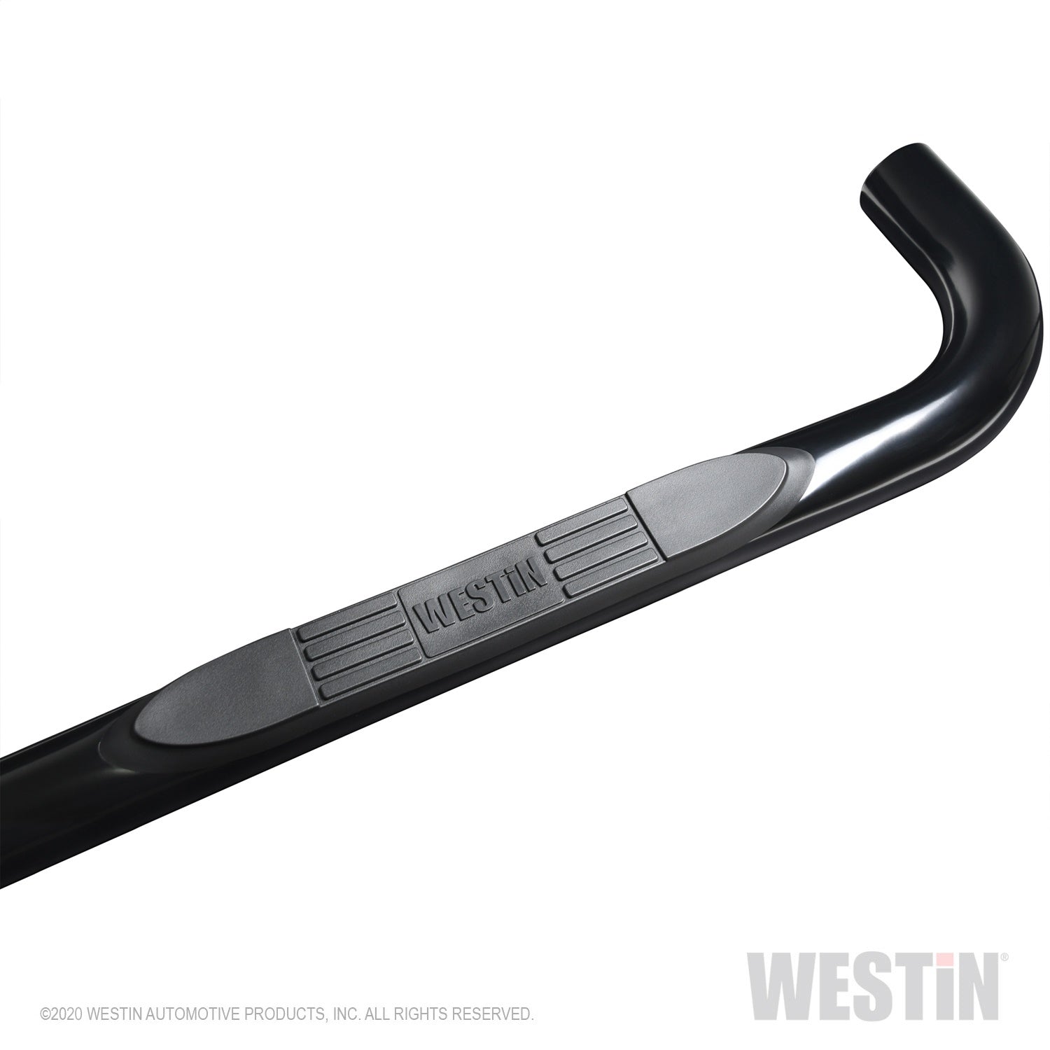 Westin - E-Series 3 Round Nerf Step Bars; Steel; Black; - 23-4115 - MST Motorsports