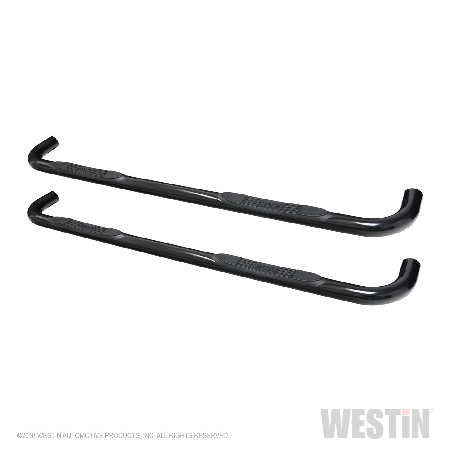 Westin - E-Series 3 Round Nerf Step Bars; Black; - 23-4135 - MST Motorsports