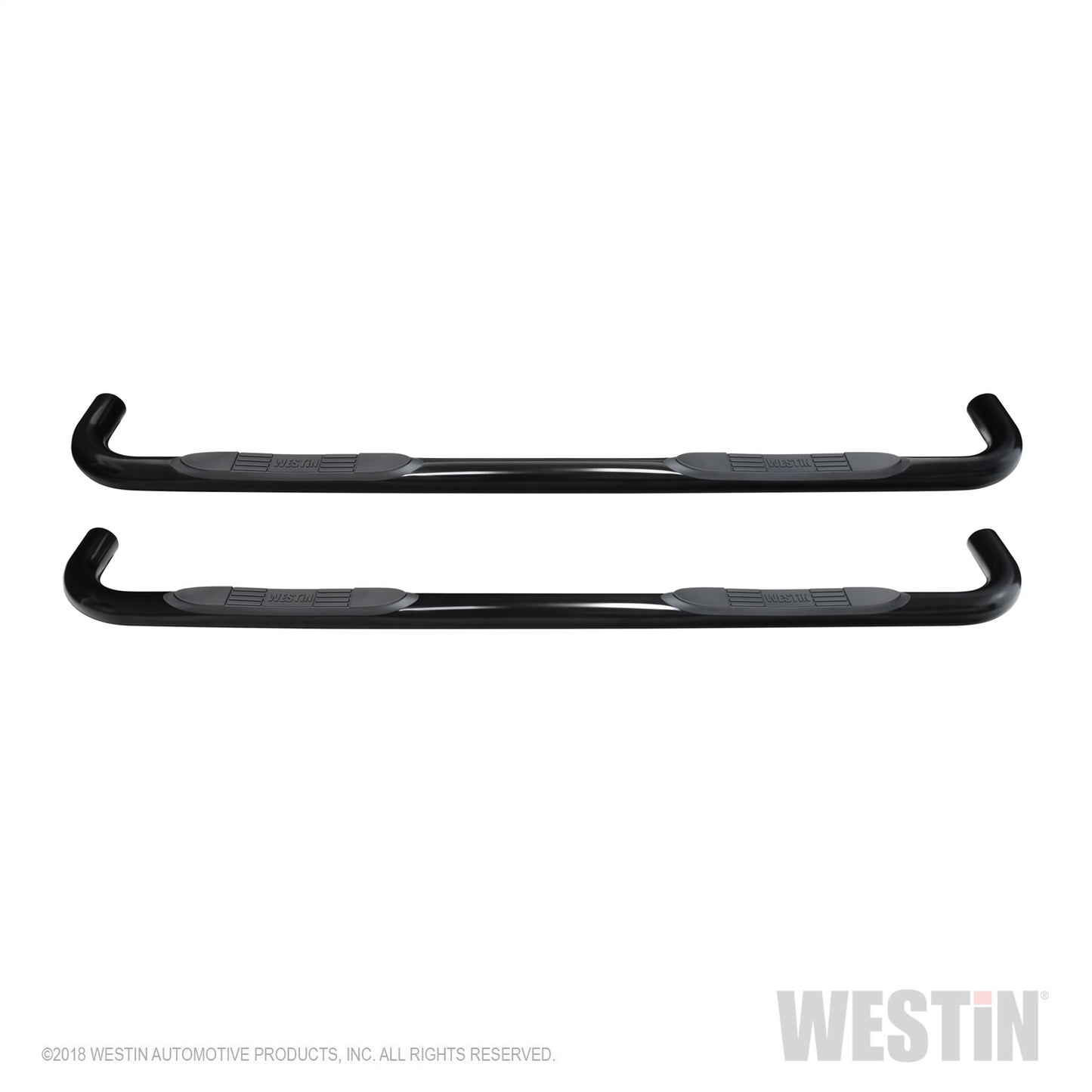 Westin - E-Series 3 Round Nerf Step Bars; Black; - 23-4135 - MST Motorsports