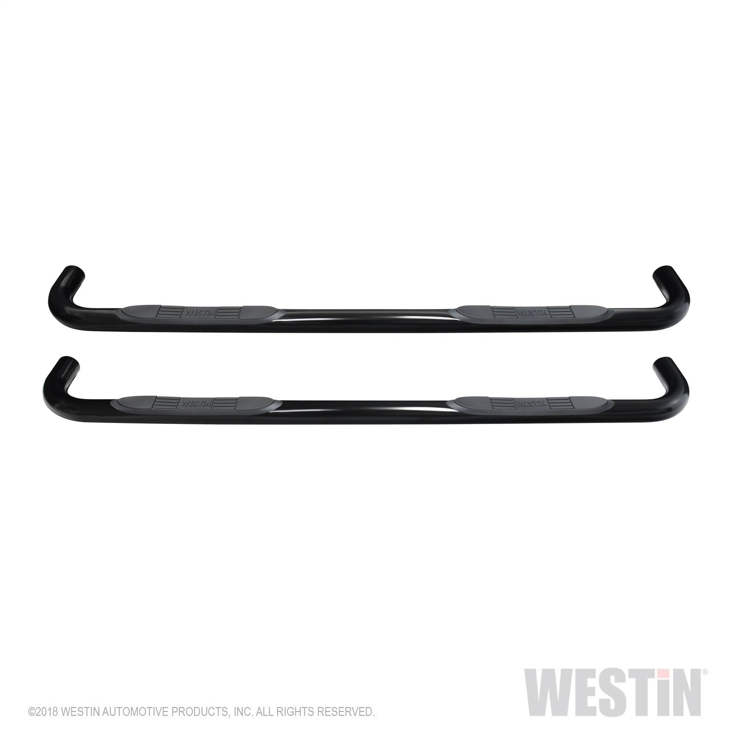 Westin - E-Series 3 Round Nerf Step Bars; Black; - 23-4135 - MST Motorsports