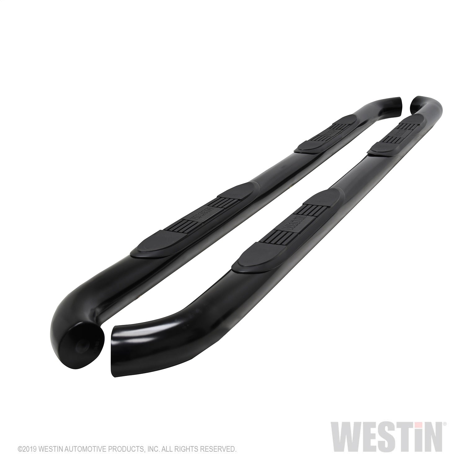 Westin - E-Series 3 Round Nerf Step Bars; Black; Mount Kit Included; For Super Crew Cab; - 23-4155 - MST Motorsports