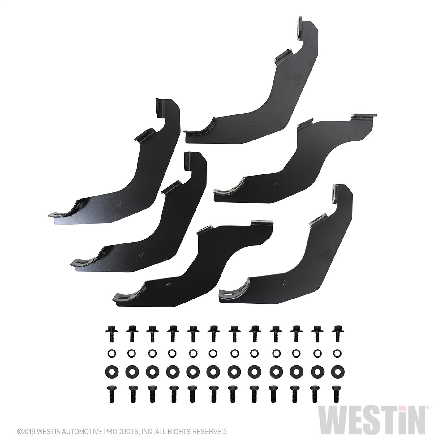 Westin - E-Series 3 Round Nerf Step Bars; Black; Mount Kit Included; For Super Crew Cab; - 23-4155 - MST Motorsports