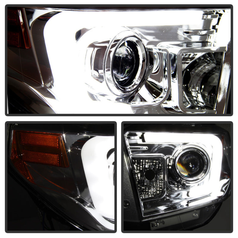 Spyder Auto - Projector Headlights - Light Bar DRL - Chrome - 5080141 - MST Motorsports