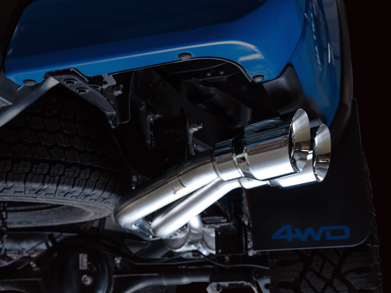 AWE Tuning - AWE 16-22 Toyota Tacoma 0FG Catback Exhaust w/ BashGuard - Dual Chrome Silver Tips - 3015-32826 - MST Motorsports