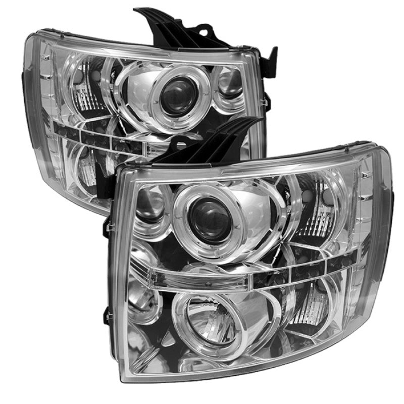 Spyder Auto - Projector Headlights - LED Halo - LED - Chrome - High H1 - Low H1 - 5009500 - MST Motorsports