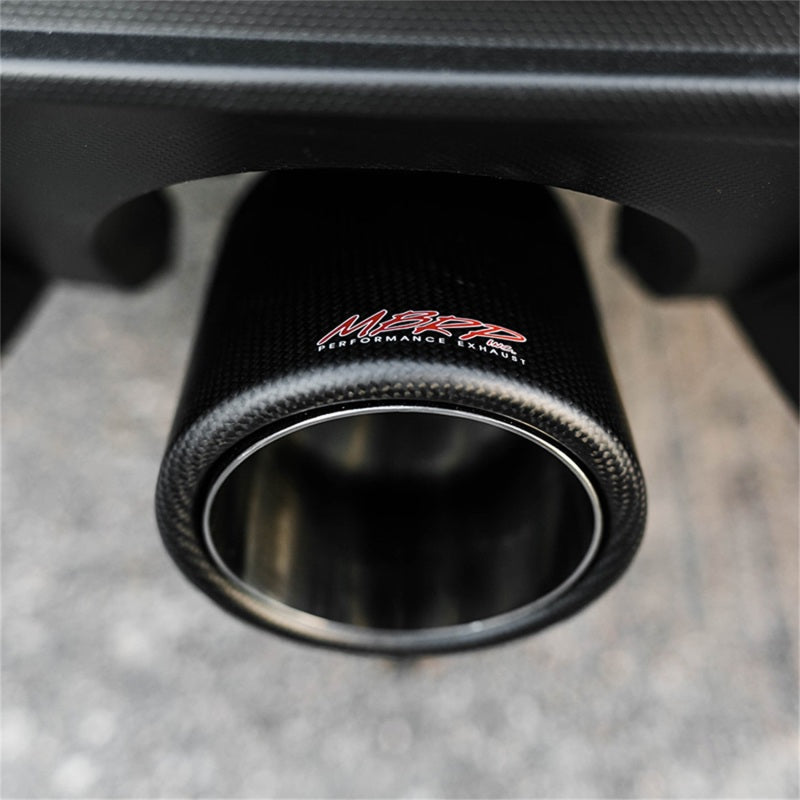 MBRP - Tip 4in. OD; Dual Wall Angled; 3in. inlet; 7.7in. length; Carbon Fiber. - T5122CF - MST Motorsports