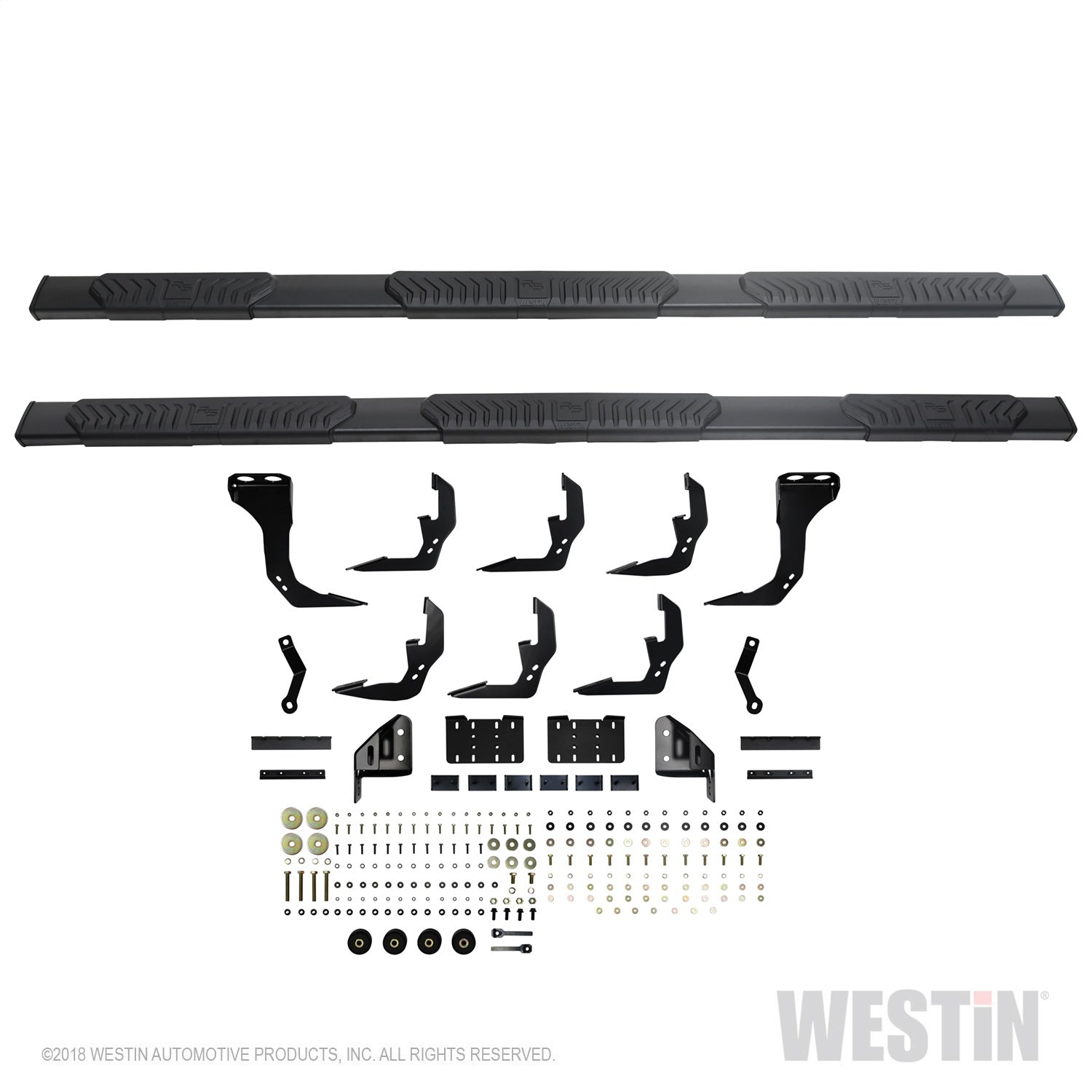 Westin - R5 Modular Wheel to Wheel Nerf Step Bars; 5 in. Black; Incl. Hardware; - 28-534695 - MST Motorsports