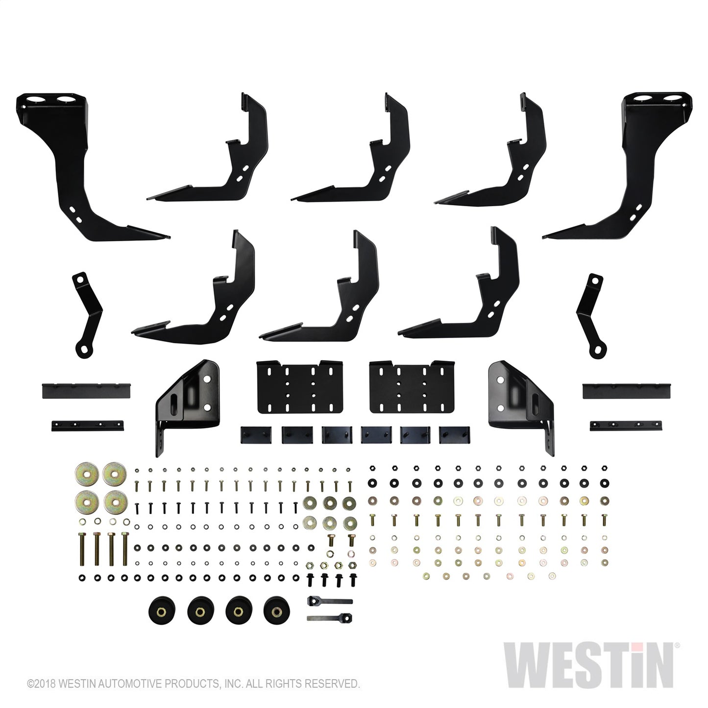 Westin - R5 Modular Wheel to Wheel Nerf Step Bars; 5 in. Black; Incl. Hardware; - 28-534695 - MST Motorsports