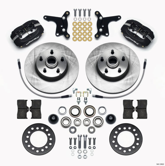 Wilwood - Wilwood Forged Dynalite Front Kit 11.28in 1 PC Rotor&Hub Ford 1954-1956 - 140-12922 - MST Motorsports