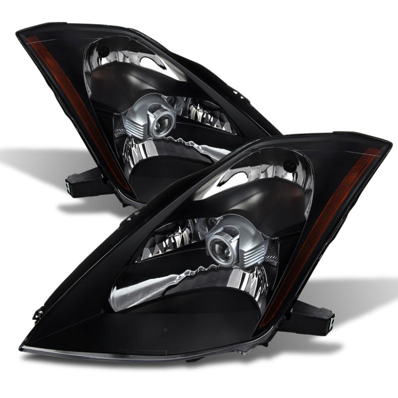 Spyder Auto - Xtune Nissan 350Z 03-05 Crystal Headlights Xenon/Hid Model Only Black HD-JH-N350Z-HID-BK - 9023989 - MST Motorsports