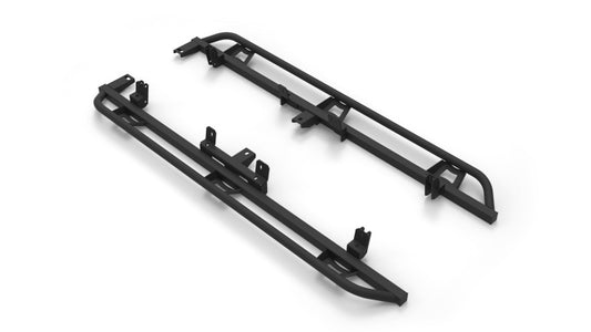 N-Fab - N-Fab Trail Slider Steps 15-20 Chevy/GMC Colorado/Canyon Crew Cab All Beds - SRW - Textured Black - TSG15CC-TX - MST Motorsports