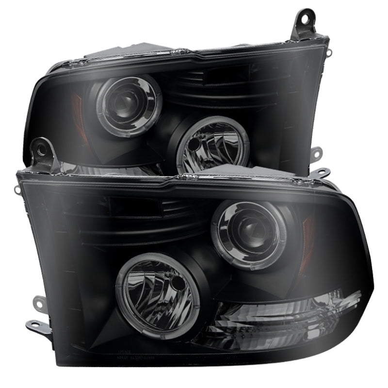 Spyder Auto - Projector Headlights - Halogen - LED Halo - LED - Black Smoke - Low H1 - 5078407 - MST Motorsports