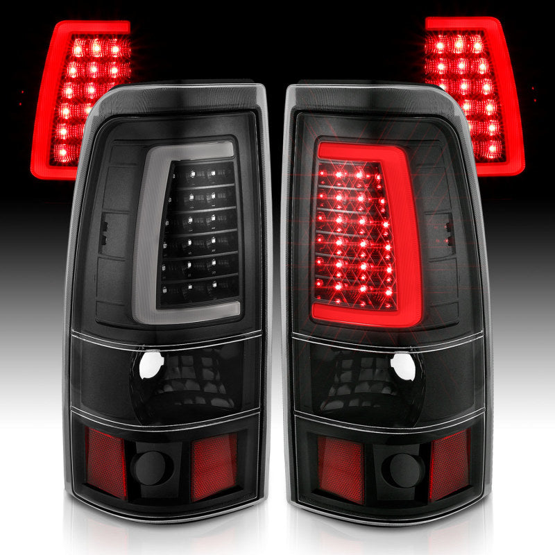 ANZO - Tail Light Assembly; LED; Black Housing; Clear Lens; Pair - 311330 - MST Motorsports