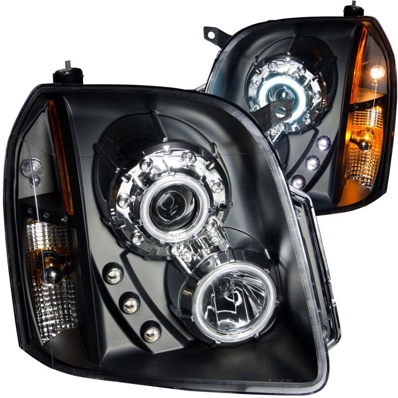 ANZO - Projector Headlight Set w/Halo; Clear Lens; Black Housing; Pair; CCFL; - 111148 - MST Motorsports