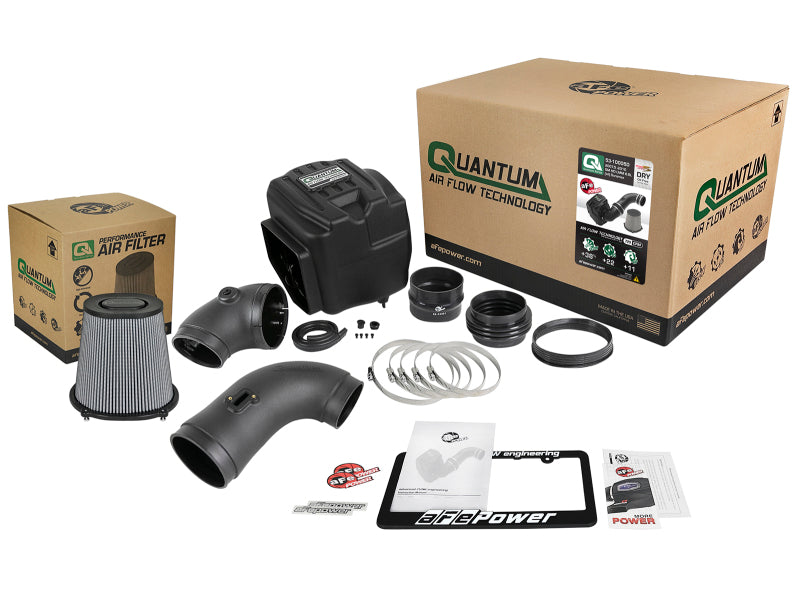 aFe - aFe Quantum Pro DRY S Cold Air Intake System 08-10 GM/Chevy Duramax V8-6.6L LMM - Dry - 53-10005D - MST Motorsports