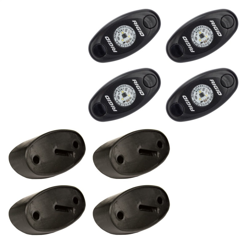 RIGID Industries - RIGID A-Series LED Universal Rock Light Kit, High Power Red, Set Of 4 - 400213 - MST Motorsports