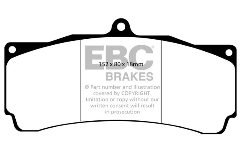 EBC Brakes - High friction front sport and race pad where longevity and performance is a must - DP5006NDX - MST Motorsports