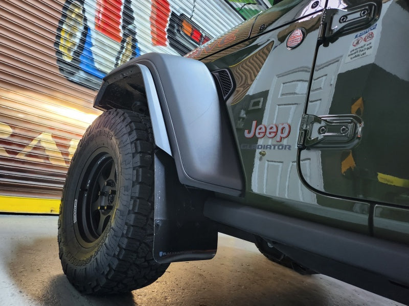 Rally Armor - Black Mud Flap/Army Green Logo - MF104-BLK-AGN - MST Motorsports