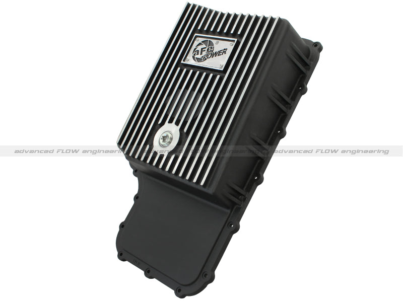 aFe - aFe Power Transmission Pan Black Machined 11-14 Ford 6R140 Trucks V8 6.7L (td) - 46-70182 - MST Motorsports