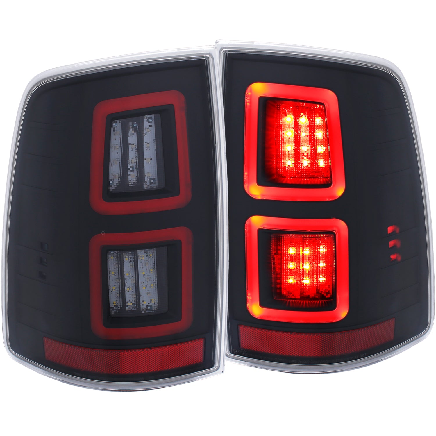 ANZO - Tail Light Assembly; LED; Clear Lens; Black Housing; Pair; - 311273 - MST Motorsports